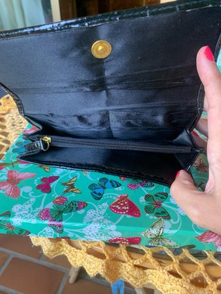 Cartera billetera y monedero negra