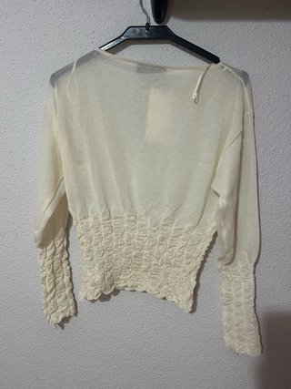 Jersey Zara nido abeja crudo talla M nuevo