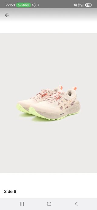 Zapatillas Asics Beige y Rosa