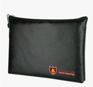 Bolsa de seguridad ignífuga negra