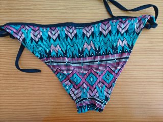 Bikini coral y multicolor