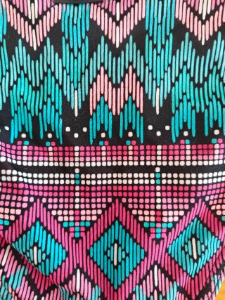 Bikini coral y multicolor