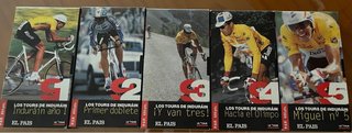 Colección VHS Los Tours de Induráin (5 cintas)