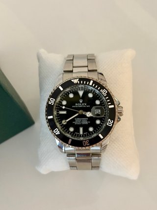 Reloj Submariner Negro/Plateado