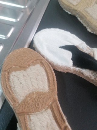 Zapatillas Espadrilles con Lazos Beige/Blanco