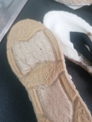 Zapatillas Espadrilles con Lazos Beige/Blanco