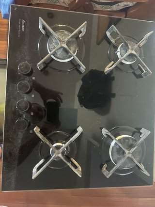 Placa de gas Sauter 4 fuegos cristal negro