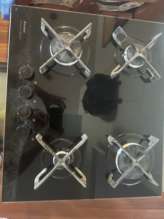 Placa de gas Sauter 4 fuegos cristal negro
