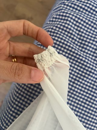 Capa Novia Gasa Blanco Roto