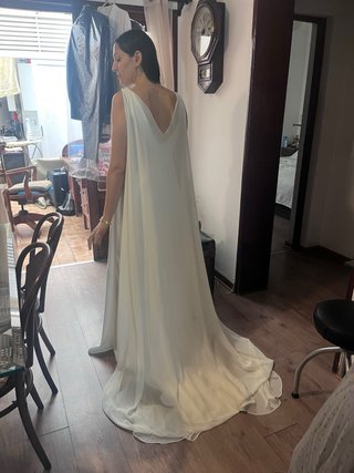 Capa Novia Gasa Blanco Roto