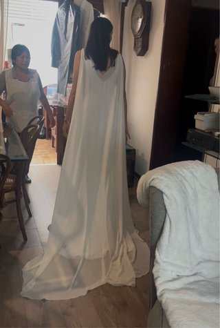 Capa Novia Gasa Blanco Roto