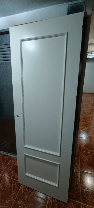 Puerta interior lacada blanco roble
