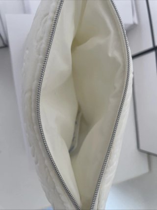 Pochette Chanel Beautè Velluto Bianco