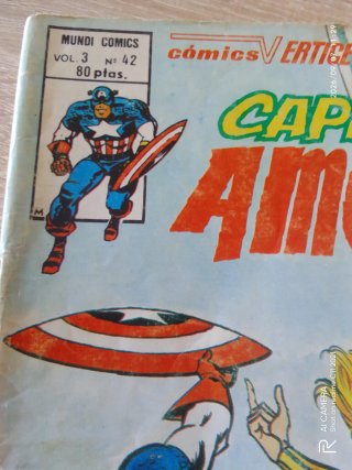 2 Cómics Capitán América antiguos ,Mundi Comics