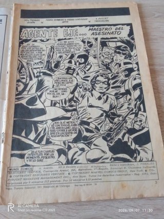 2 Cómics Capitán América antiguos ,Mundi Comics