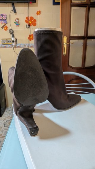 Botines marrones de tacón