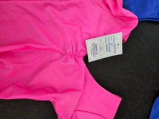 Maillot Ballet Niña 8 Años Negro/Azul/Rosa Nuevo