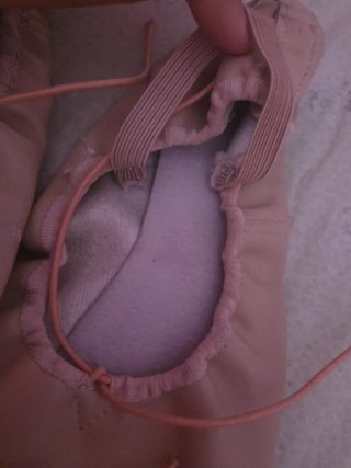 Zapatillas de ballet rosas.