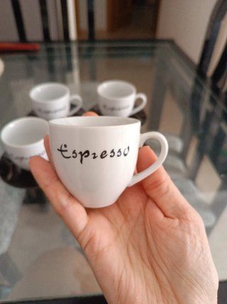 Juego 4 tazas café espresso