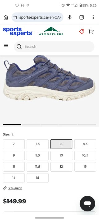 Merrell Moab 3 Zapatillas Trekking talla 44