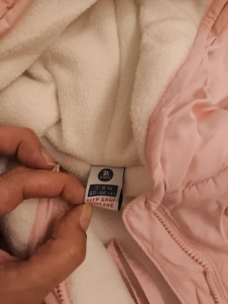 Buzo invierno bebé 3-6 meses rosa