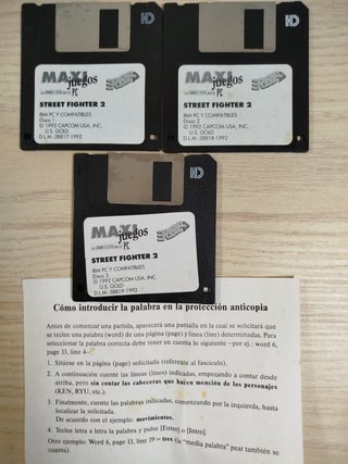 Street Fighter II PC Caja Grande Español ERBE