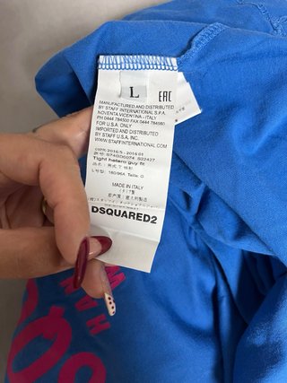 T-shirt Dsquared2 blu fucsia L