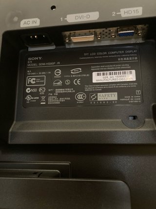 Monitor de ordenador Sony SDM-HS95P/R 19 LCD