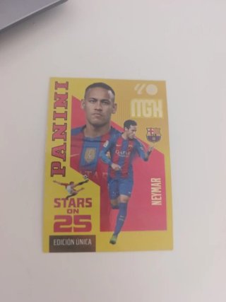 Carta Panini Neymar FC Barcelona Stars on 25