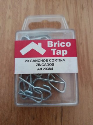 Ganchos Cortina Zincados Brico Tap