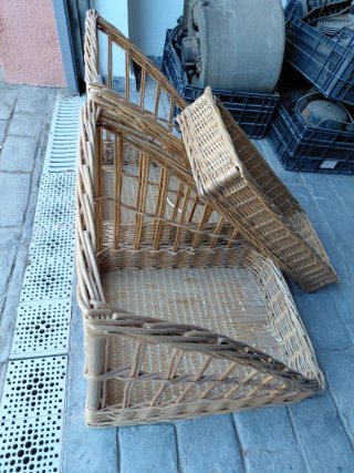 Cestas de mimbre para panadería