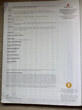 Matemáticas aplicadas a las Ciencias Sociales 1...