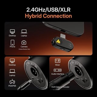 Micrófono MAONO PD200W inalámbrico/USB/XLR NUEVO