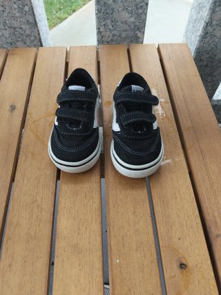 Vans Talla 20 Negro/Blanco