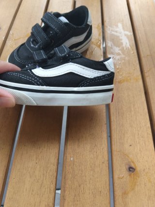 Vans Talla 20 Negro/Blanco