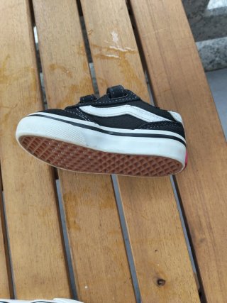 Vans Talla 20 Negro/Blanco