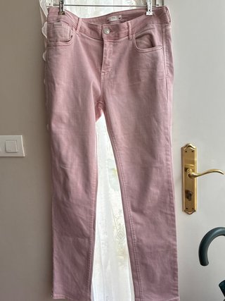 Pantalones vaqueros Mango rosas talla M