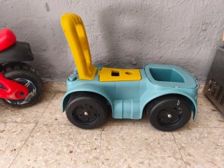 Lote de 3 Juguetes Grandes: Moto, Coche y Unicorni