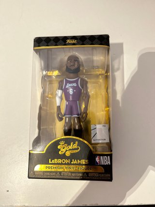 Figura Vinilo Lebron James Gold NBA