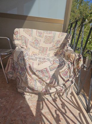 Sillón estampado