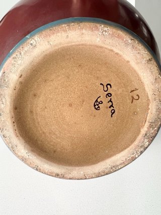 Jarrón XXL Serra 50cm Firmado Numerado Cerámica60s