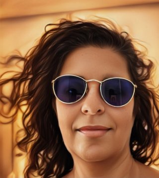 Gafas de sol vintage cristales azules.