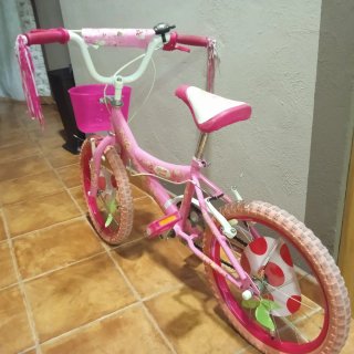 Bicicleta niña Olisin fresa 18