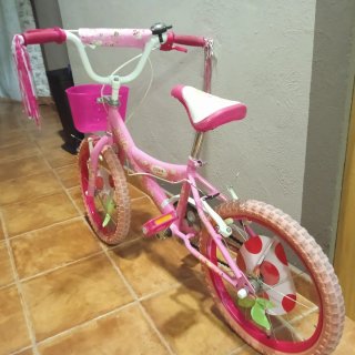 Bicicleta niña Olisin fresa 18