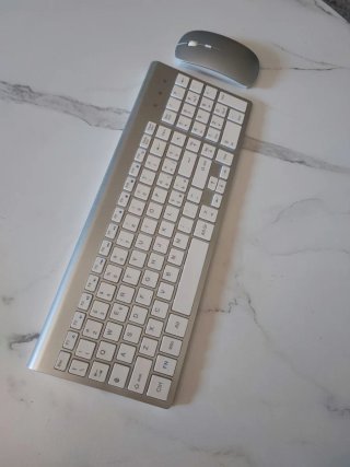 Tastiera e Mouse Wireless Moojay KM50 Argento ITA