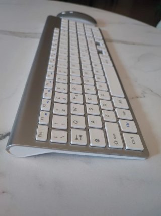 Tastiera e Mouse Wireless Moojay KM50 Argento ITA