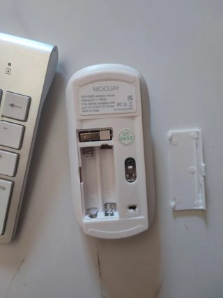 Tastiera e Mouse Wireless Moojay KM50 Argento ITA