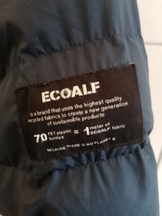 Anorak Ecoalf Plumas Ultraligero Azul T.16