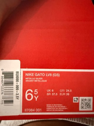 Botas de fútbol sala Nike plateadas NIKE GATO LV8