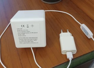 Lámpara Cubo LED RGB Regulable (Luz de Amb.gaming)